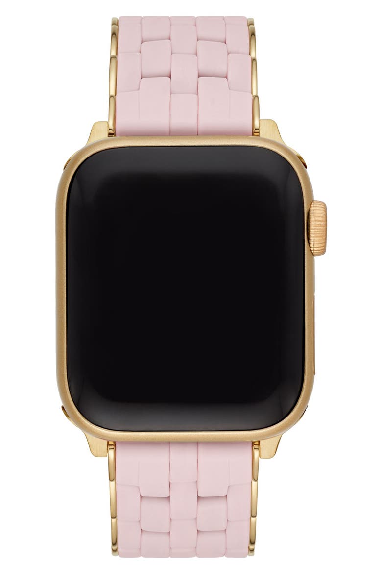 Silicone 20mm Apple Watch® Watchband, Alternate, color, PINK