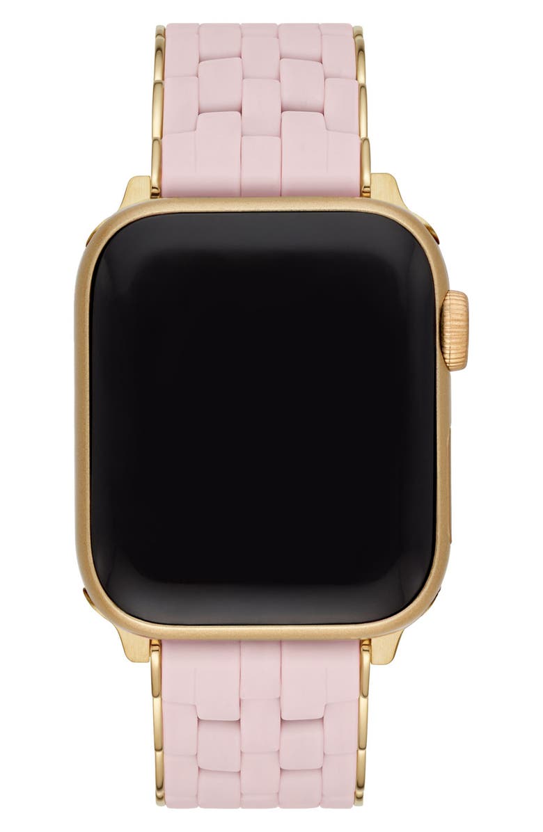 MICHELE Silicone 20mm Apple Watch<sup>®</sup> Watchband, Alternate, color, Pink