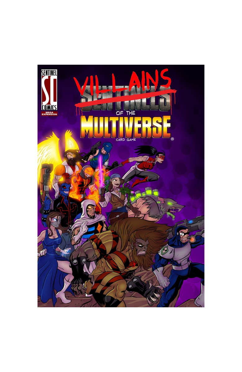 Greater Than Games, LLC Villains Of The Multiverse Comic Book Game Card Game, Alternate, color, Multicolored