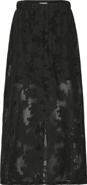 ICHI Lace Maxi Skirt