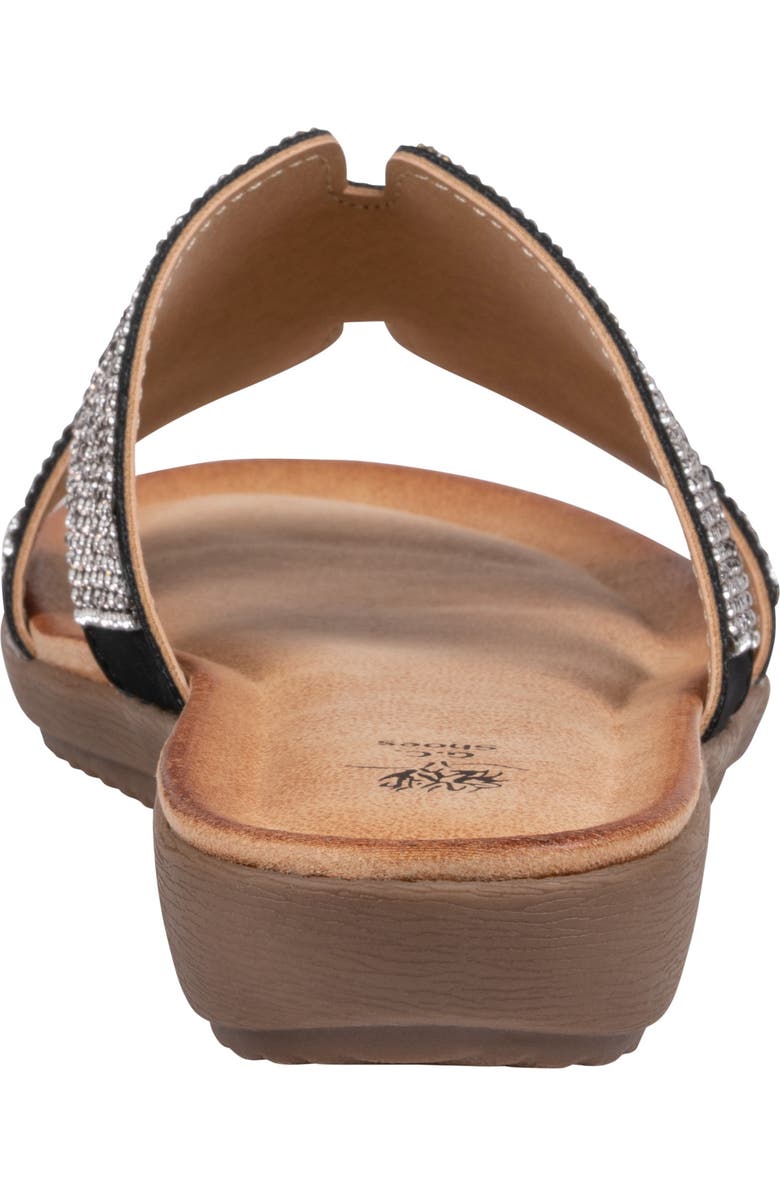 GOOD CHOICE NEW YORK Paxal Rhinestone Embellished Slide Sandal, Alternate, color, Black