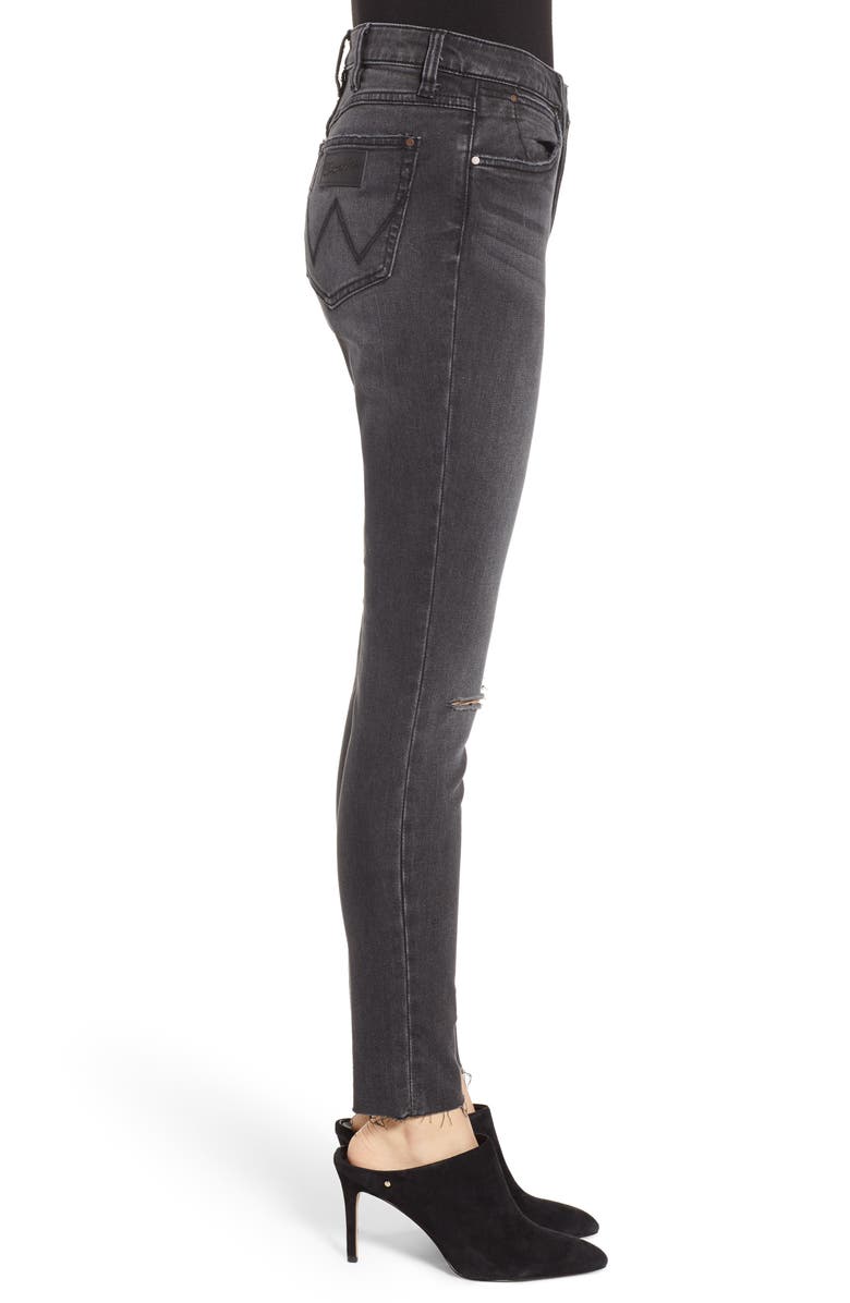 Wrangler Ripped High Waist Skinny Jeans, Alternate, color, 