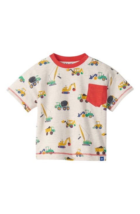 Kids' Construction Print Pocket T-Shirt (Baby & Toddler)