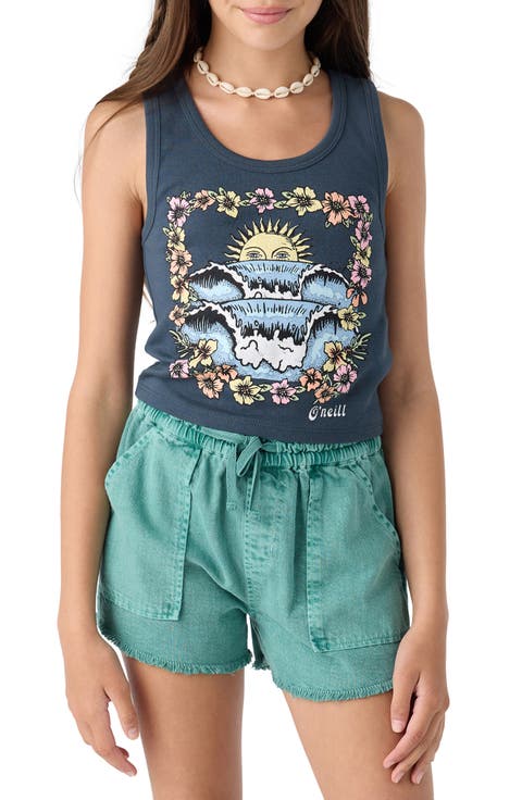 Kids' Tropic Tide Cotton Graphic Tank (Big Kid)
