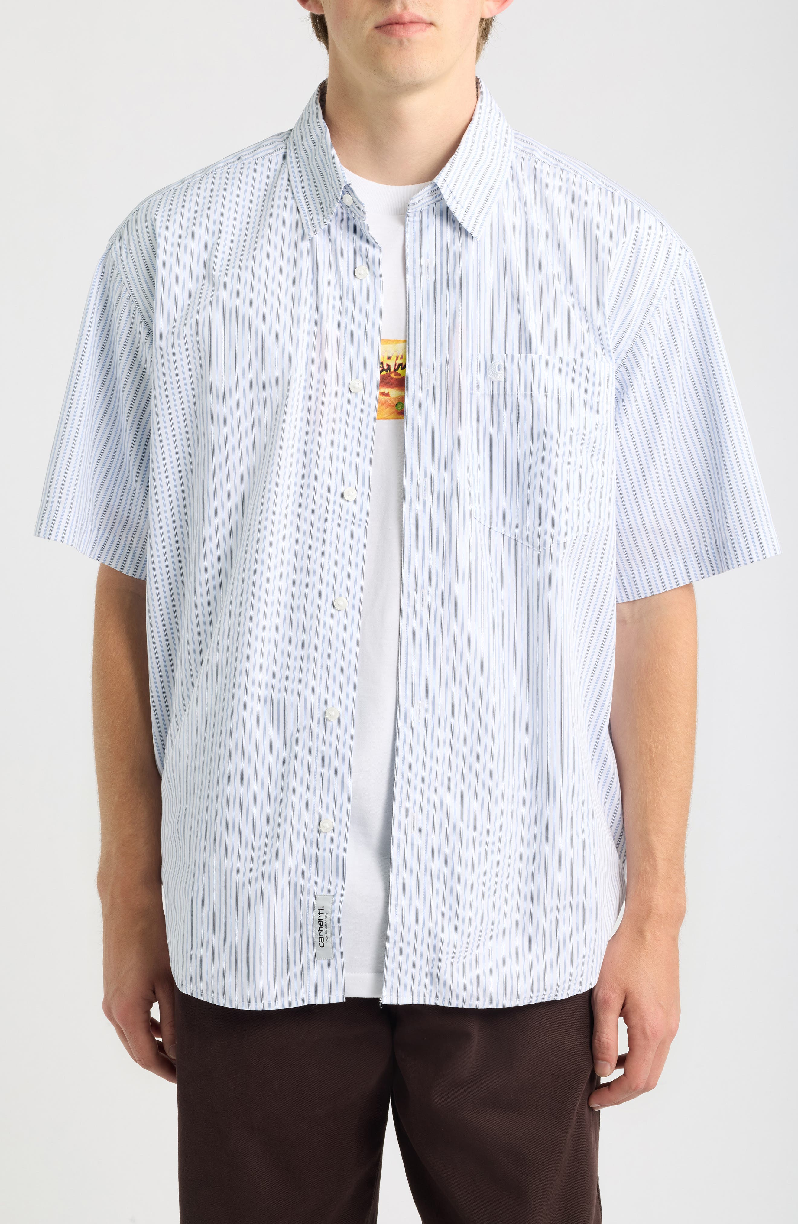 selected KEENE STRIPE, WHITE