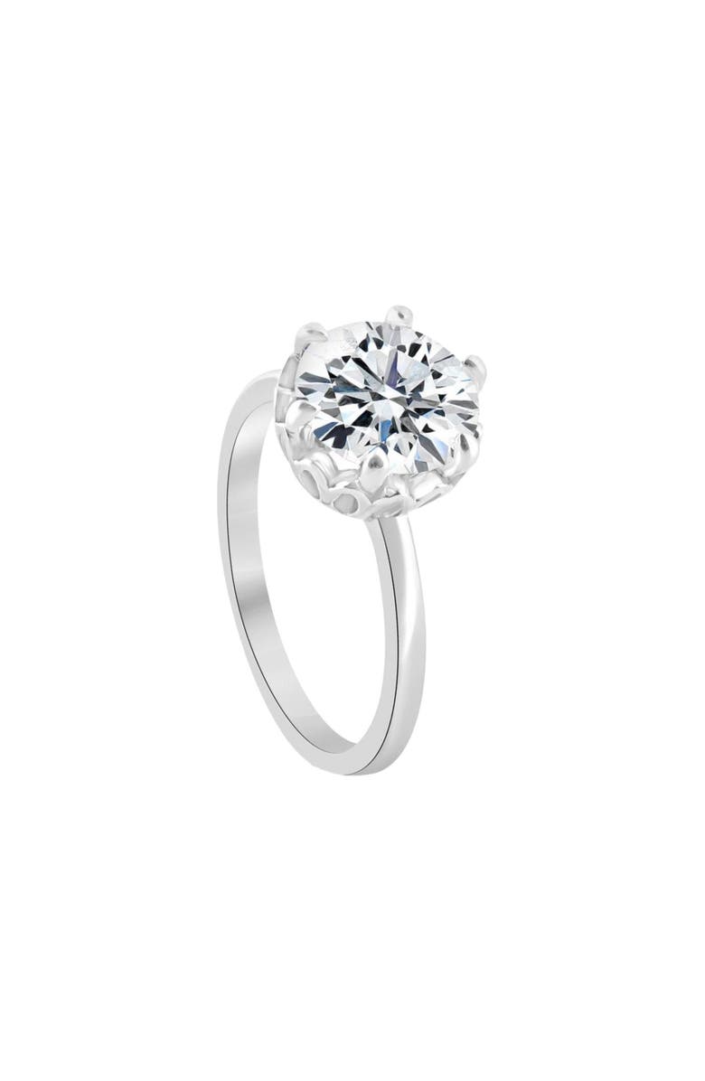 Bliss Diamond 3Ct Round Cut Certified Lab Grown Diamond Engagement Ring or Gold, Alternate, color, 
