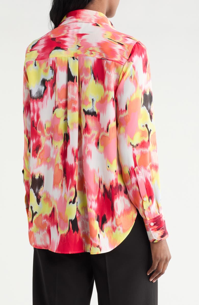 DKNY Georgette Long Sleeve Top, Alternate, color,