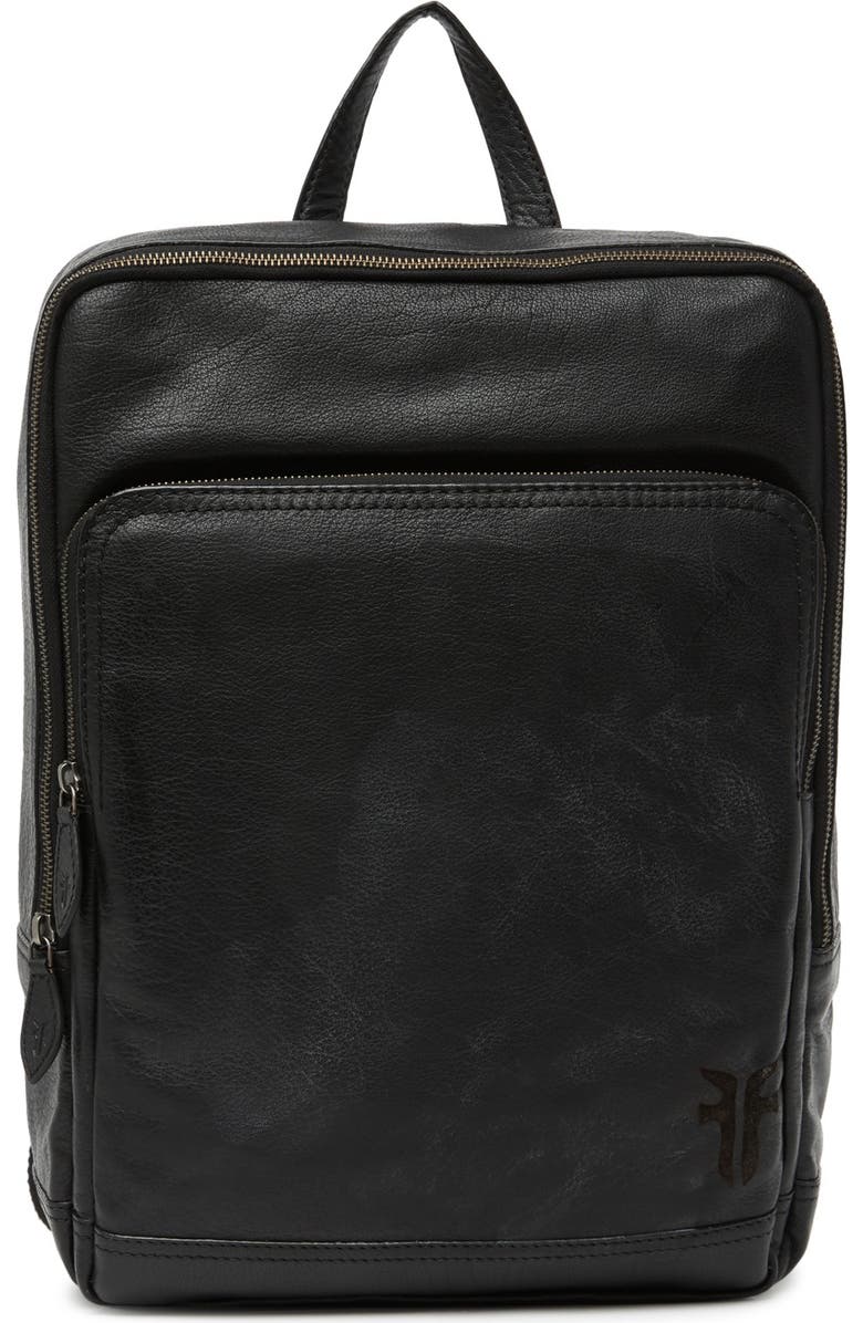 Frye Leather Backpack, Main, color,