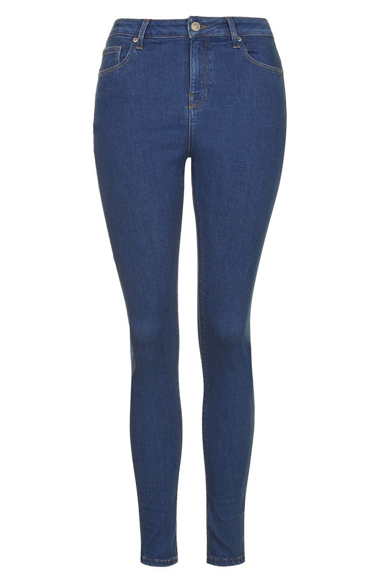 Topshop 'Jamie' High Rise Crop Jeans, Alternate, color,