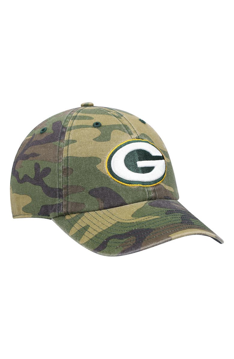 '47 Men's '47 Camo Green Bay Packers Woodland Clean Up Adjustable Hat, Alternate, color, Camo