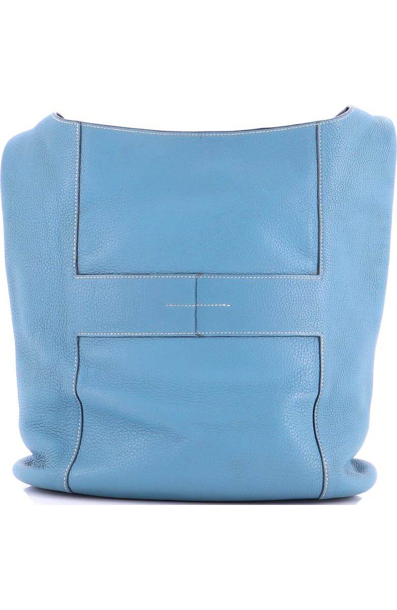 Pre-Owned Hermes Sac Good News Bag Leather GM, Alternate, color, Bleu Jean