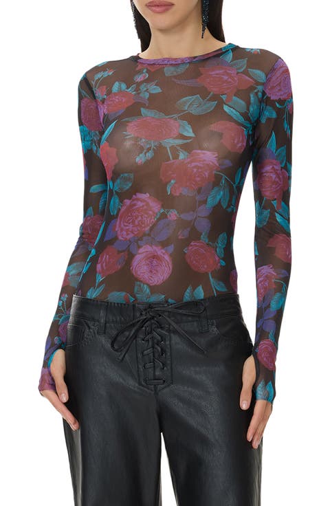 Kaylee Floral Mesh Top