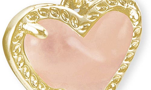Kendra Scott Ari Heart Huggie Hoop Earrings In Gold