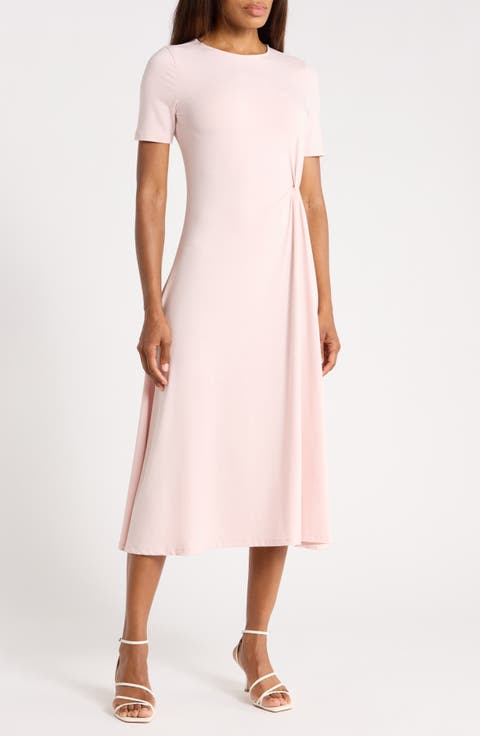 Side Twist A-Line Dress