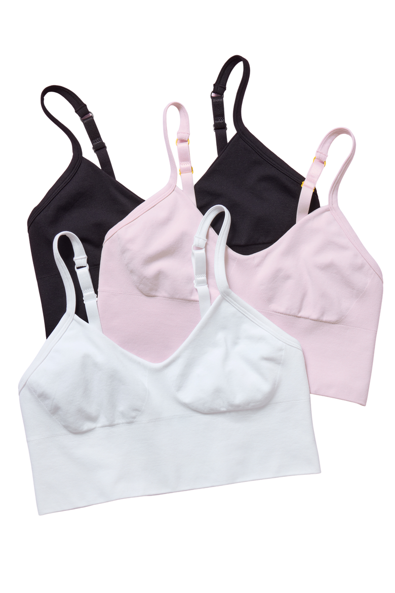Lola Seamless Crop Bra, Alternate, color, Black