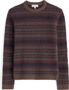 Seasalt Cornwall Carracks Fair Isle Wool Blend Crewneck Sweater