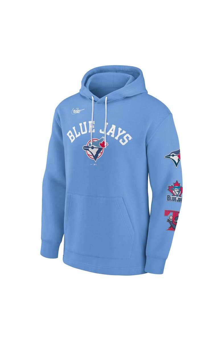 Nike Men's Nike Powder Blue Toronto Blue Jays Rewind Lefty Pullover Hoodie, Alternate, color, 