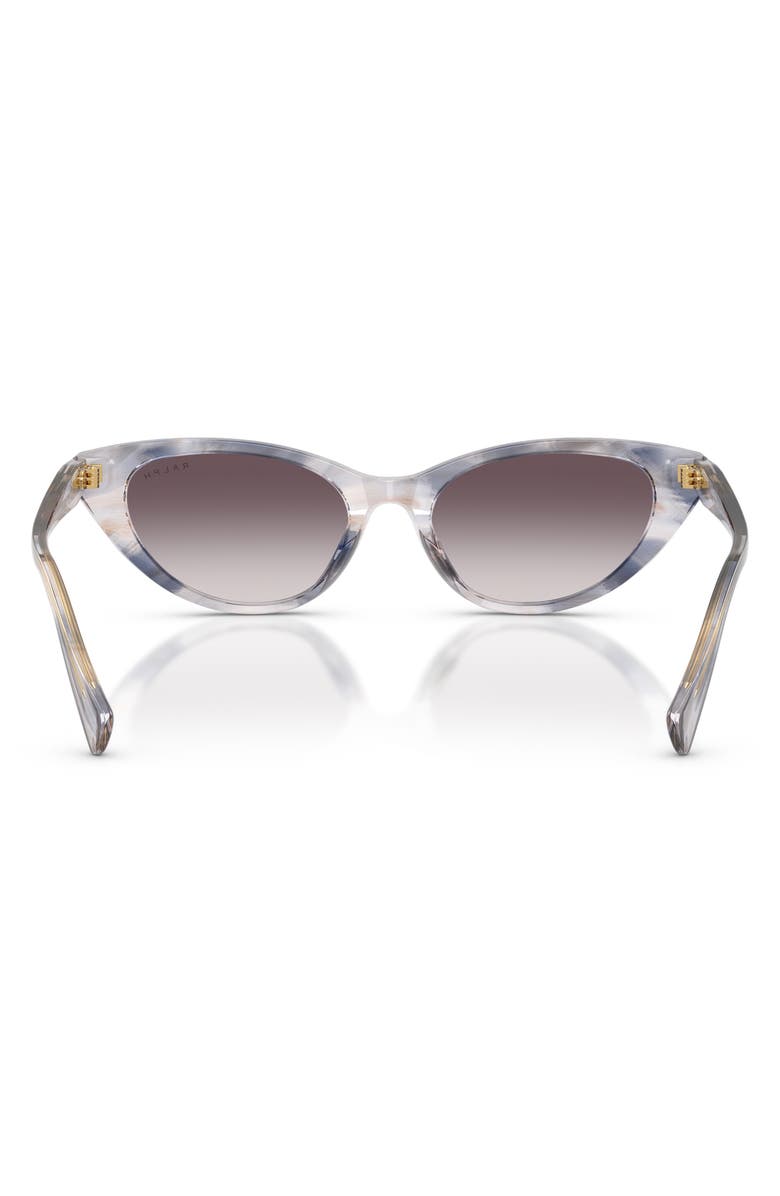 RALPH 53mm Gradient Cat Eye Sunglasses, Alternate, color, Striped Grey / Grey Gradient