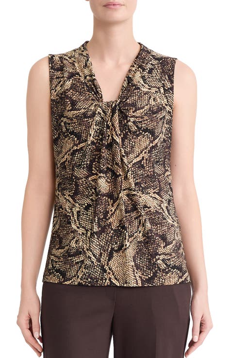 Knot Front Sleeveless Top
