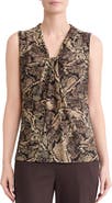 KASPER Knot Front Sleeveless Top