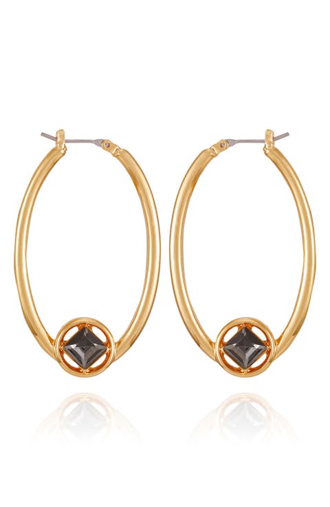 Floating Square Drop Earrings