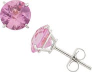 FUZION CREATIONS Amethyst Stud Earrings