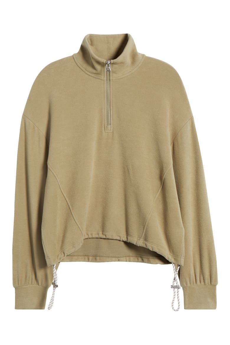 Collett Half Zip Pullover, Alternate, color, DUSKY GREEN