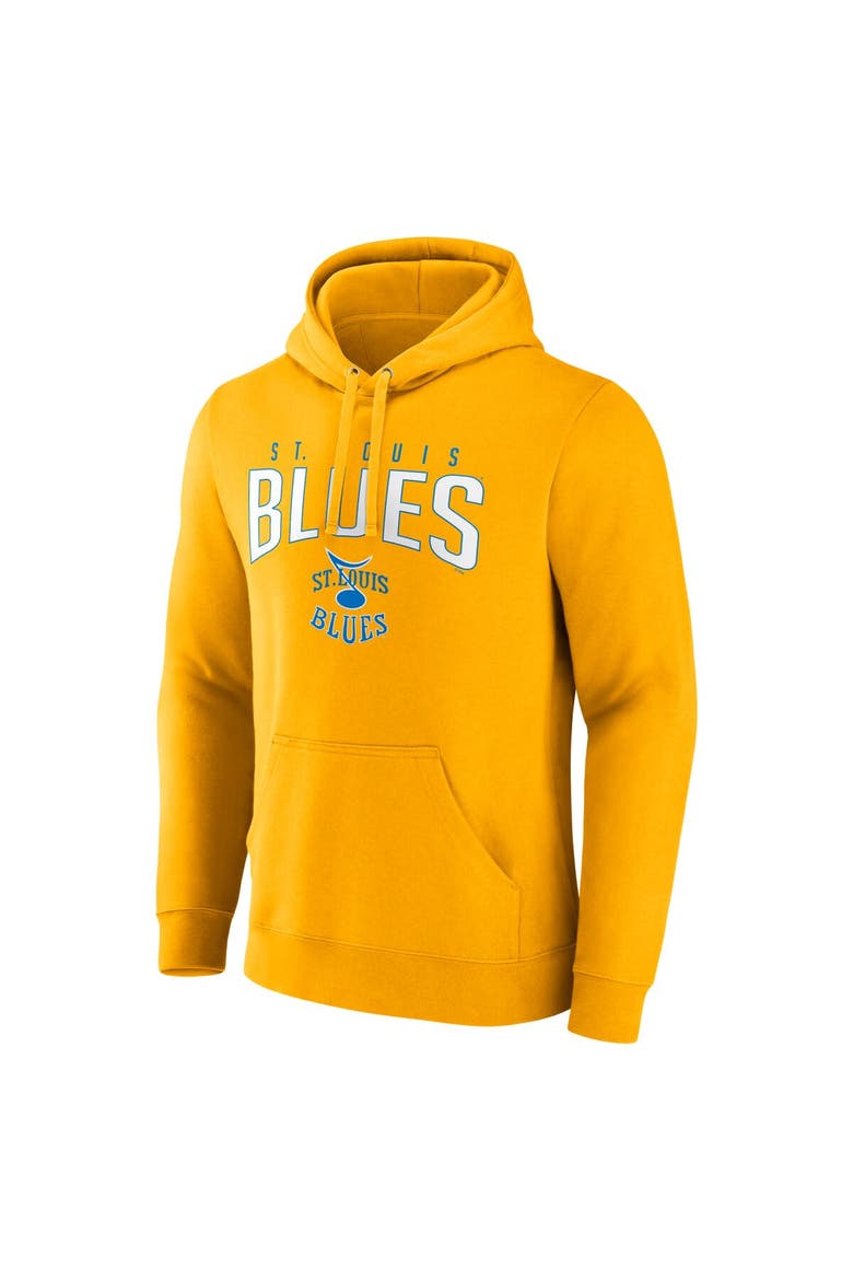 Men's Fanatics Branded Gold St. Louis Blues Special Edition 2.0 Wordmark Pullover Hoodie, Alternate, color, Yellow