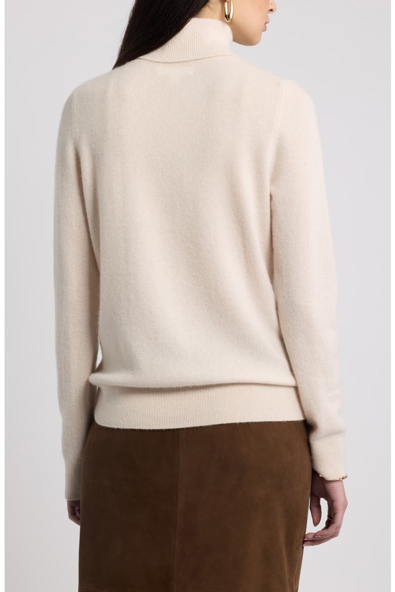 Classic Cashmere Turtleneck Sweater, Alternate, color, BEIGE BEACH
