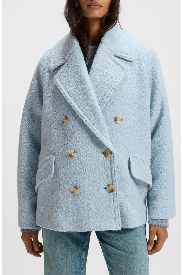 Cabani Textured Double Breasted Jacket, Main, color, LIGHT/ PASTEL BLUE