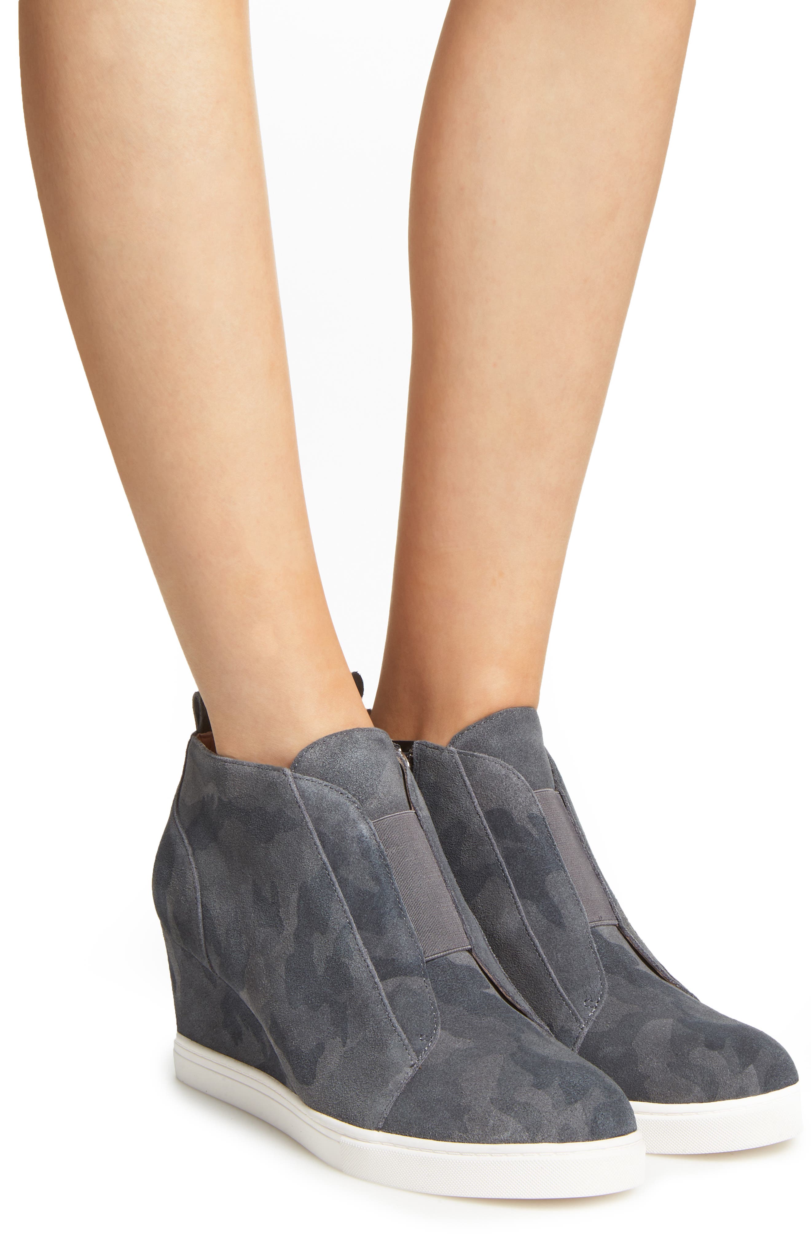 Felicia Wedge Sneaker, Alternate, color, BL/DK GRY