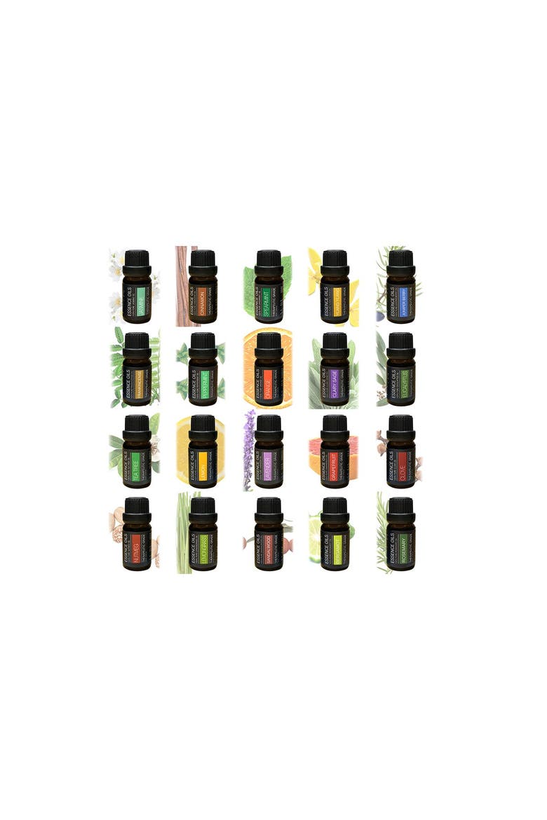 Aromatherapy Ultrasonic Diffuser with 20 Essential Plant Oils, Alternate, color, NO COLOR