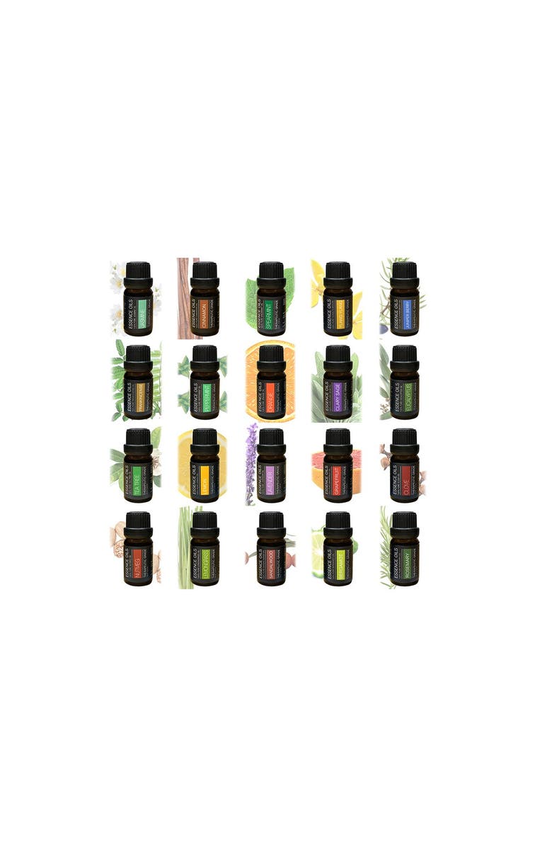 PURE DAILY CARE Aromatherapy Ultrasonic Diffuser with 20 Essential Plant Oils, Alternate, color,