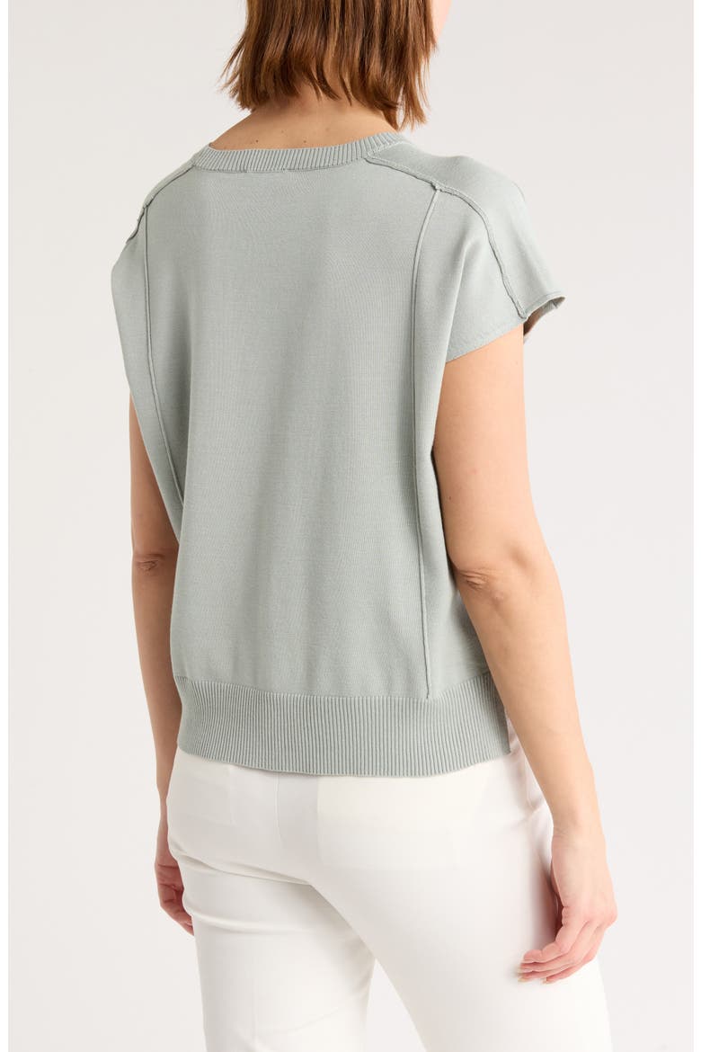 Exposed Seam Extended Sleeve Sweater, Alternate, color, DUSTY SEA MIST