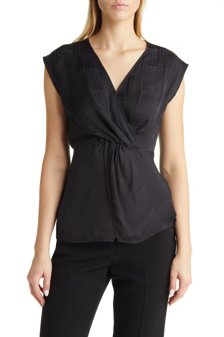Twist Front Top, Main, color, BLACK