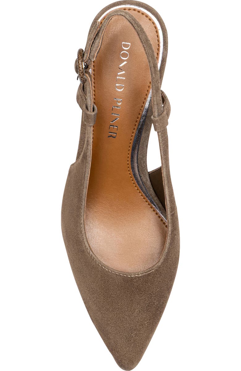 Donald Pliner Song Slingback Pointed Toe Pump, Alternate, color, Bark