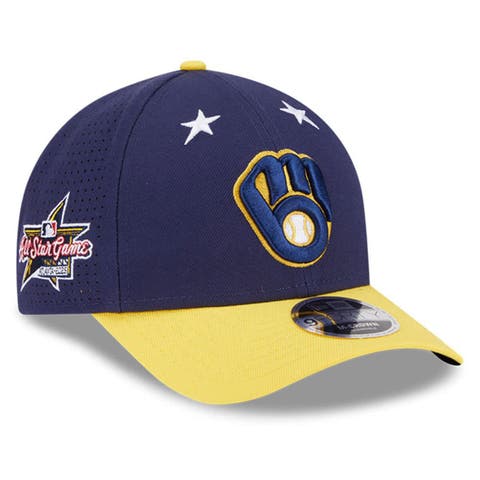 Men's New Era Navy/Gold  Milwaukee Brewers 2025 MLB All-Star Game 9FORTY M-Crown Adjustable Hat