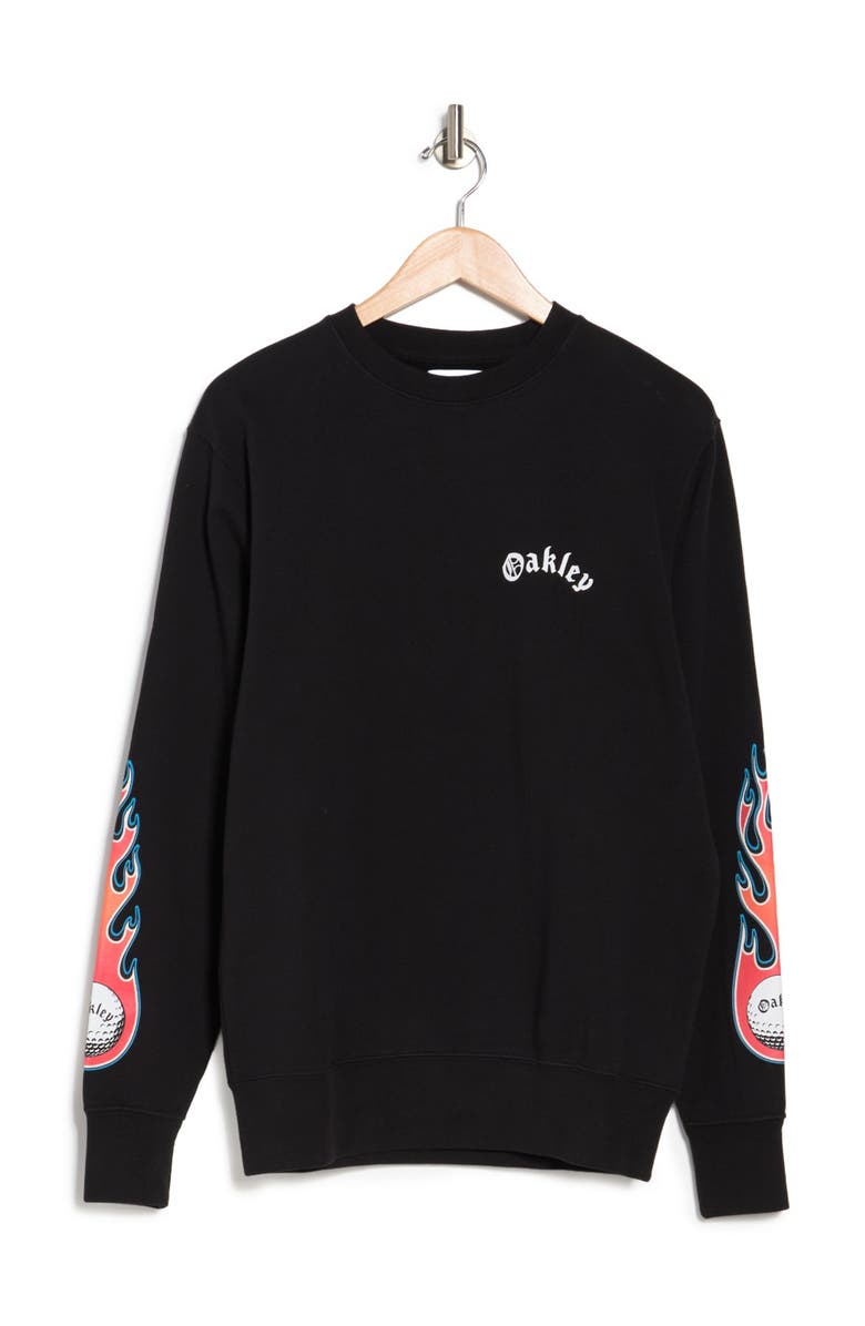 Oakley Flames Long Sleeve T-Shirt, Alternate, color,