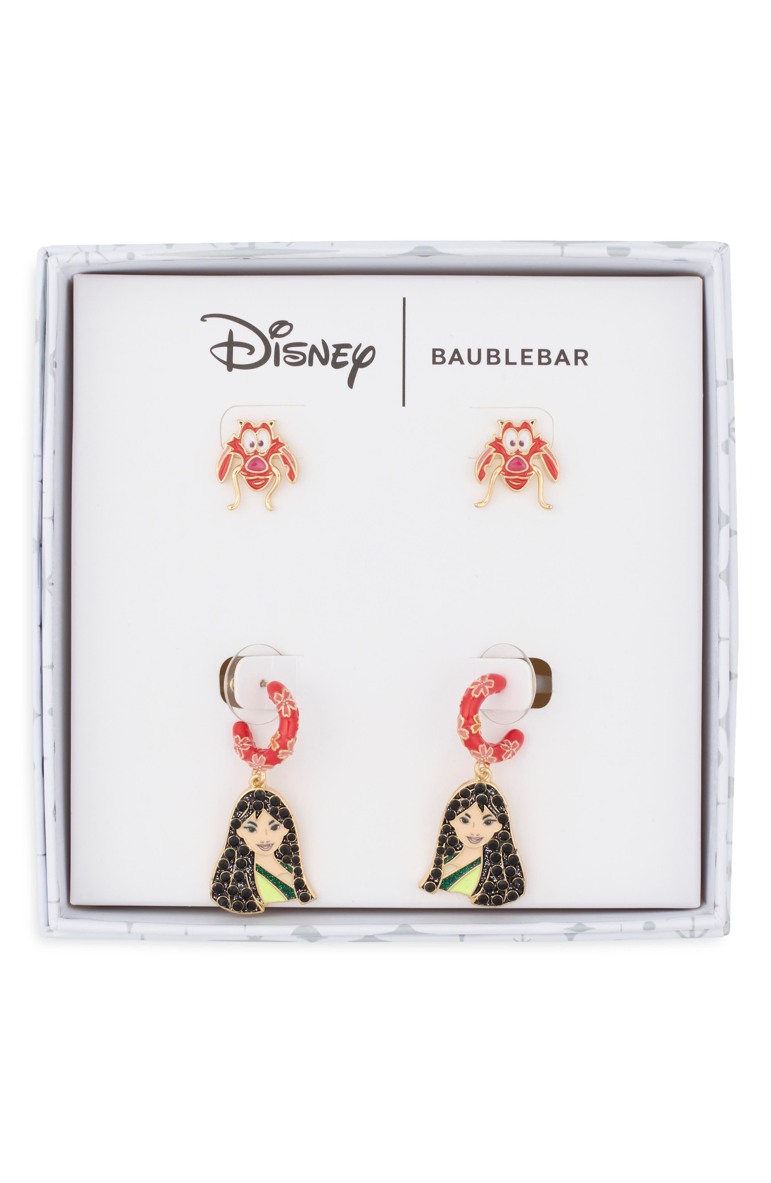 Disney Mulan and Mushu Earring Set