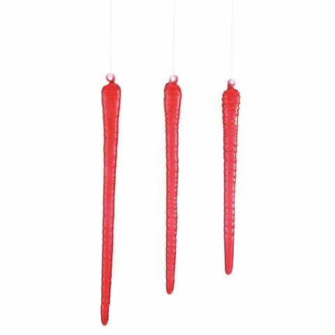Organic Bloodcicle Ornaments, Set Of 3