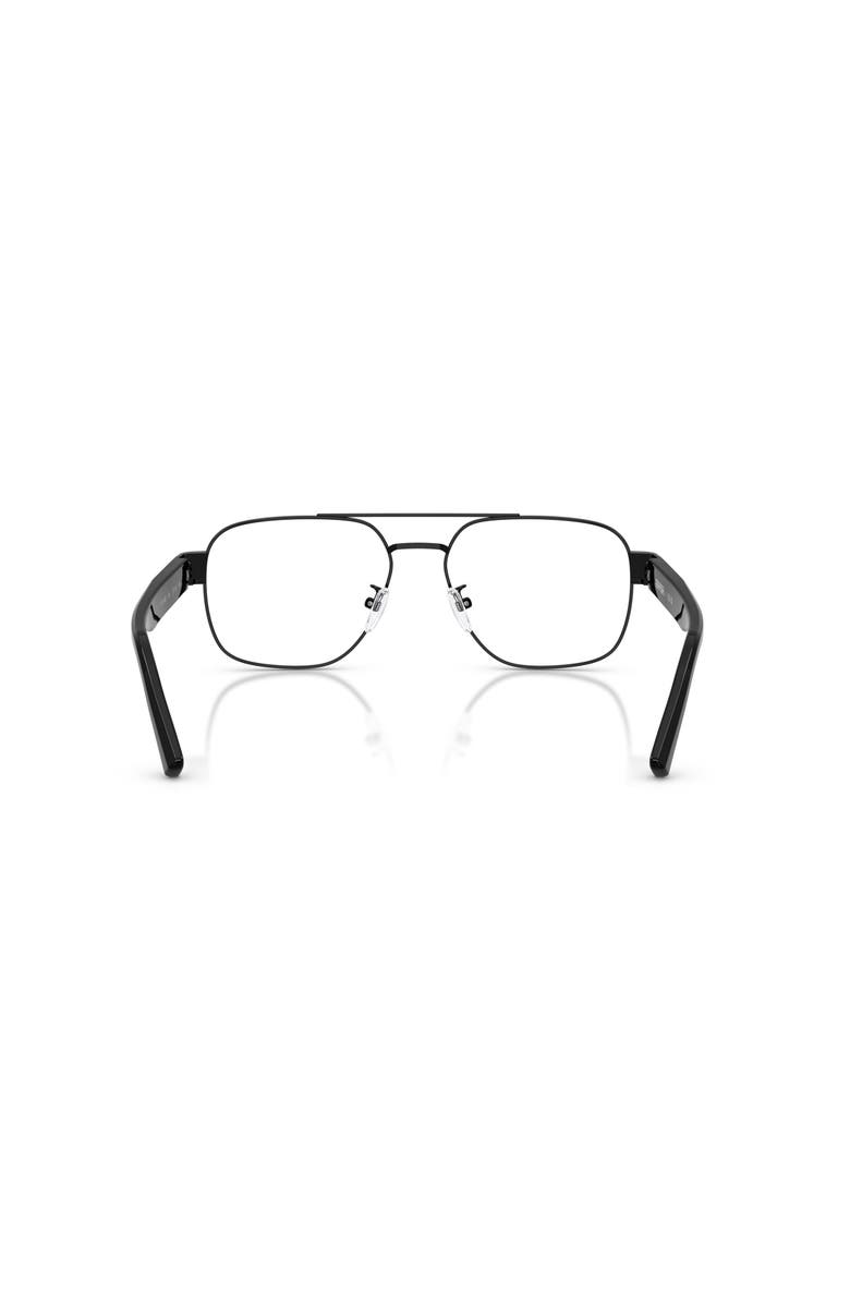 Scuderia Ferrari 57mm Rectangle optical glasses, Alternate, color, Black