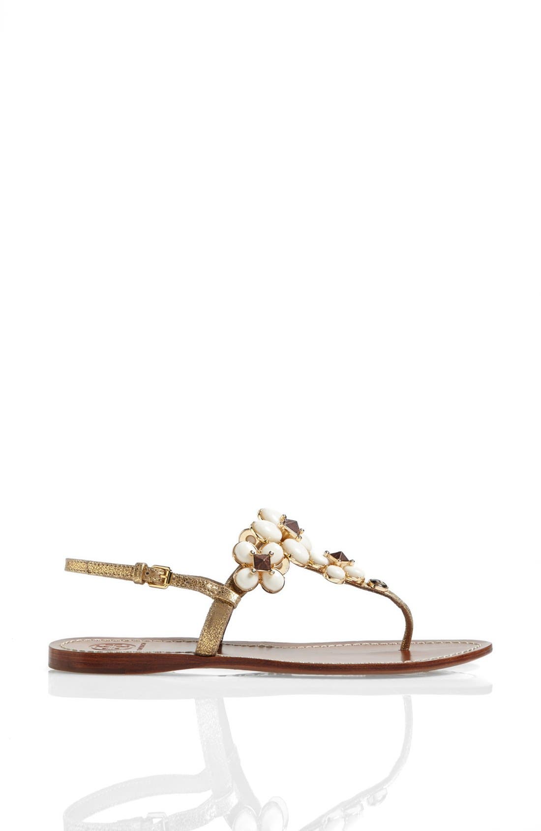 'Jameson' Thong Sandal, Alternate, color, GOLD