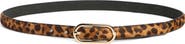 NORDSTROM RACK Animal Print Genuine Calf Hair & Faux Leather Belt