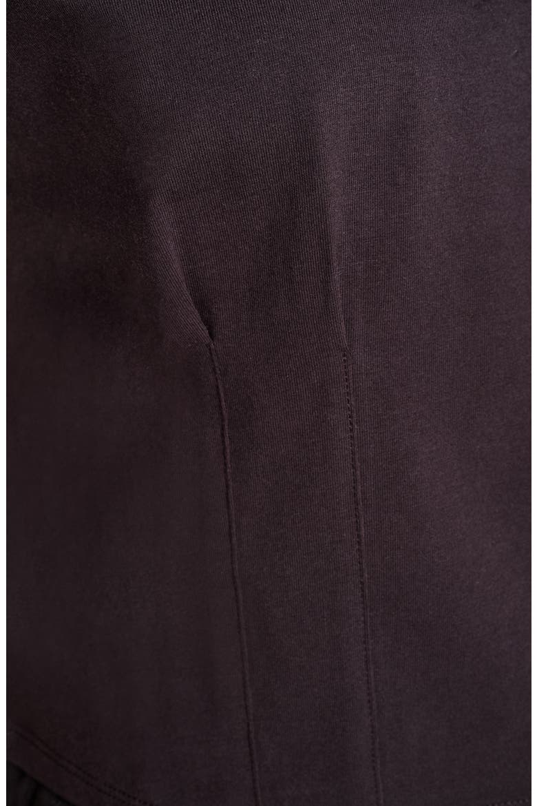 Crop Shoulder Crop T-Shirt, Alternate, color, TOBACCO