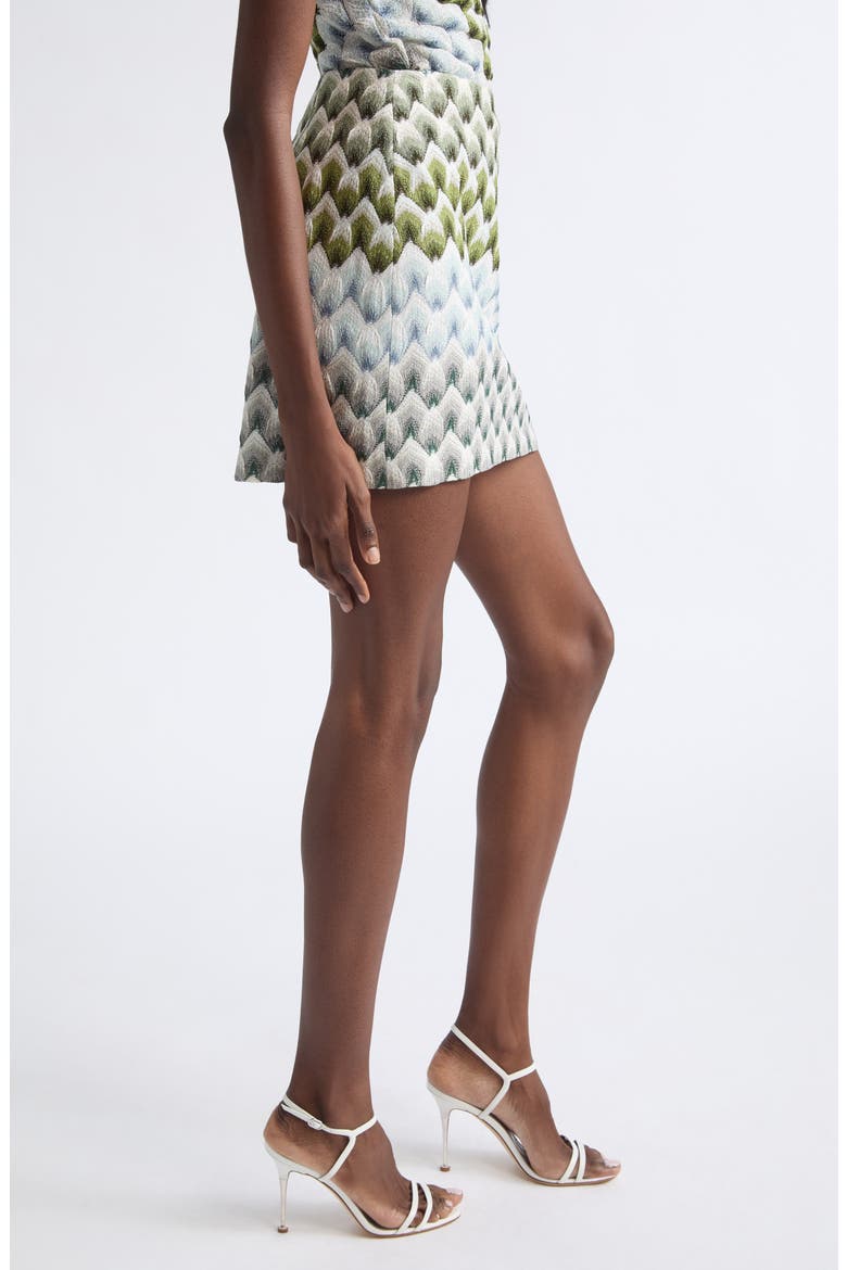 Metallic Jacquard Miniskirt, Alternate, color, S616R