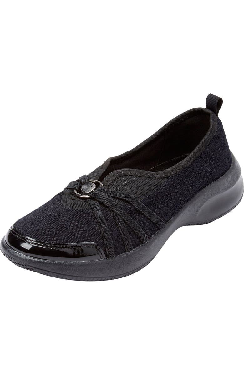 Comfortview CV Sport Greer Slip On Sneaker, Main, color, Black