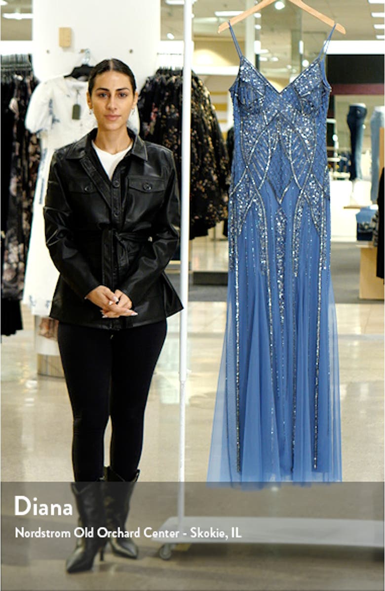 Beaded A-Line Gown, sales video thumbnail