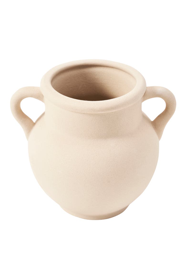 Centola Stoneware Vase, Alternate, color, MATTE BEIGE