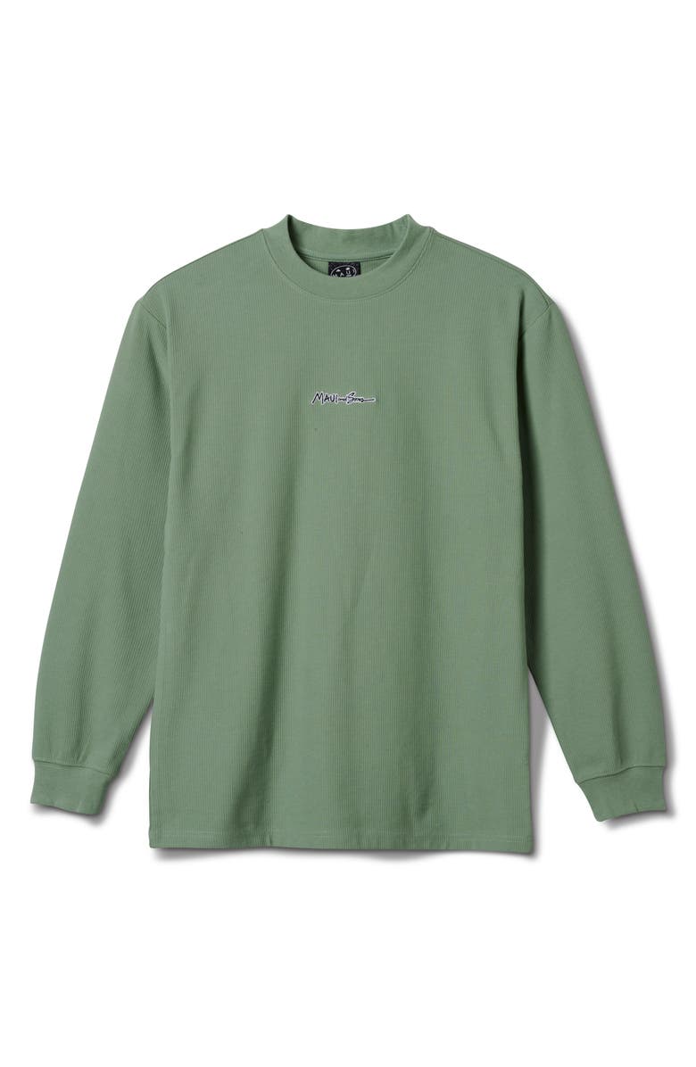 Maui & Sons Graphic Print Knit T-Shirt, Main, color, Sage