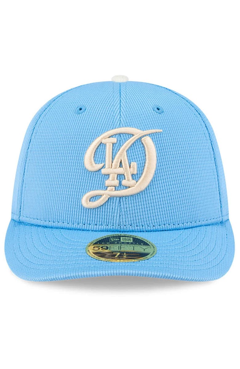 New Era Men's New Era Light Blue Los Angeles Dodgers City Connect Batting Practice Low Profile 59FIFTY Fitted Hat, Alternate, color, Light Blue
